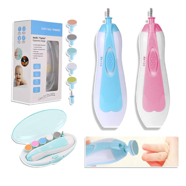 Limador de uñas para bebé compacto y portátil con estuche de viaje, varios colores, 8pzas